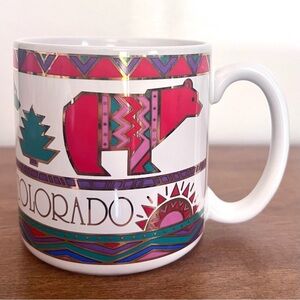 Vintage Colorado Bear Porcelain Mug Tribal Native